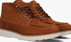 cognac timberland veterboots britton mills mid lace up chukka