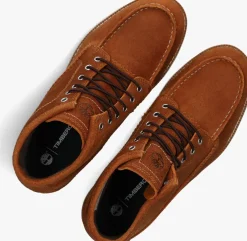 cognac timberland veterboots britton mills mid lace up chukka