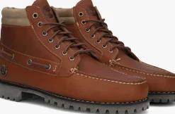 cognac timberland veterboots authentic mid lace up boot m