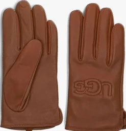 cognac ugg handschoenen shorty logo glove