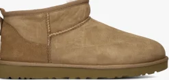 cognac ugg vachtlaarzen m classic ultra mini