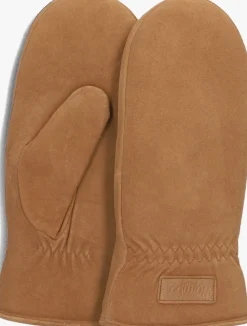 cognac warmbat handschoenen mitten women