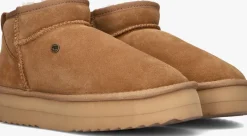 cognac warmbat vachtlaarzen durack plateau