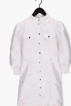 creme bruuns bazaar mini jurk prunella adrine dress