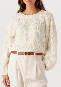 creme co'couture blouses shania fluffy blouse