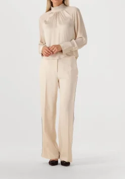 creme dante6 wijde broek hush taped tailored pants