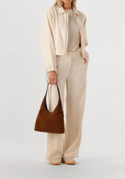 creme dante6 wijde broek hush taped tailored pants