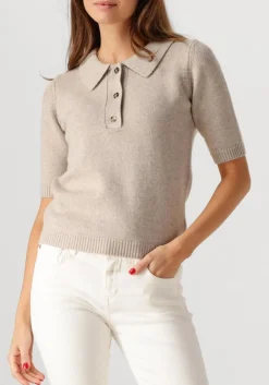 creme herskind top alberto knit polo blouse
