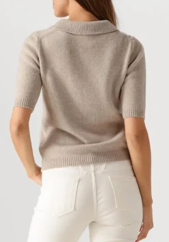 creme herskind top alberto knit polo blouse