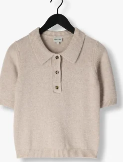 creme herskind top alberto knit polo blouse