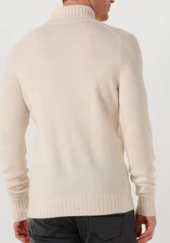 creme leurink knit coltrui trani col