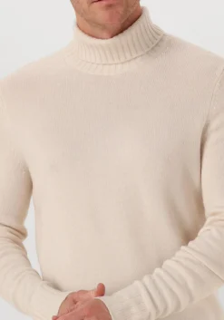 creme leurink knit coltrui trani col