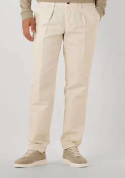 creme profuomo chino trouser rf herringbone