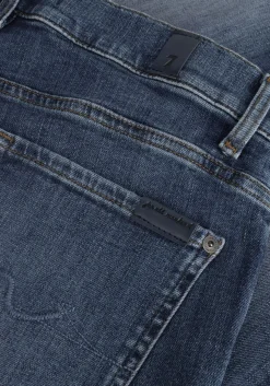 donkerblauwe 7 for all mankind skinny jeans hw skinny slim illusion alleyway with raw cut