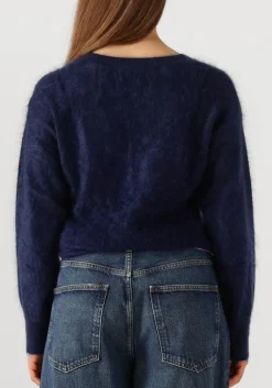 donkerblauwe absolut cashmere trui zoe