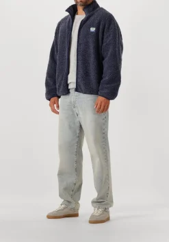 donkerblauwe american vintage vest hoktown zip