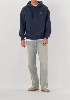 donkerblauwe american vintage sweater doven hoodie