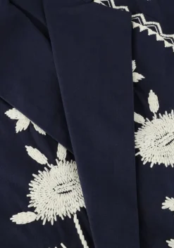 donkerblauwe antik batik jack winna bomber