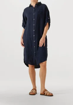 donkerblauwe bellamy midi jurk fay