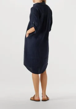 donkerblauwe bellamy midi jurk fay