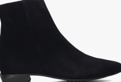 donkerblauwe brunate enkellaarsjes 18032