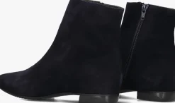 donkerblauwe brunate enkellaarsjes 18032