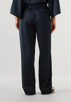 donkerblauwe bruuns bazaar wijde broek bbzalia pants