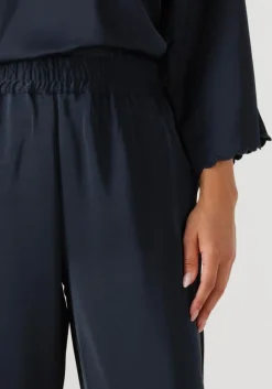 donkerblauwe bruuns bazaar wijde broek bbzalia pants