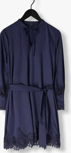 donkerblauwe bruuns bazaar mini jurk felicia dress