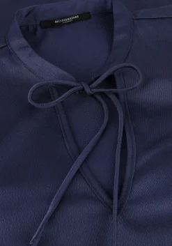 donkerblauwe bruuns bazaar mini jurk felicia dress