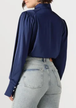 donkerblauwe bruuns bazaar blouses bbchatrine blouse