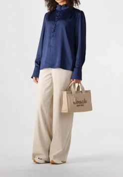 donkerblauwe bruuns bazaar blouses bbchatrine blouse