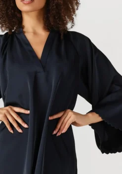 donkerblauwe bruuns bazaar mini jurk bbwendisa dress