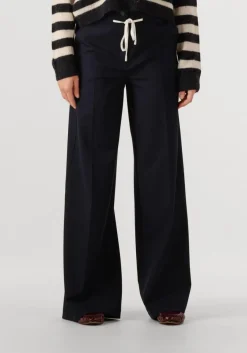 donkerblauwe cambio wijde broek adrienne