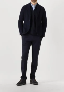 donkerblauwe circolo colberts diagonal jacket