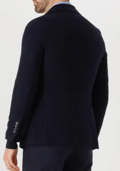 donkerblauwe circolo colberts diagonal jacket