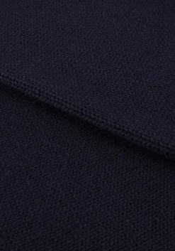 donkerblauwe closed vest cropped troyer