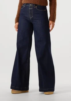 donkerblauwe closed wide jeans glow up