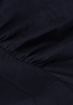 donkerblauwe co'couture midi jurk callum volume dress