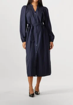 donkerblauwe co'couture midi jurk lulu dress