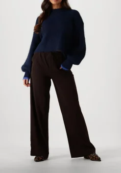 donkerblauwe co'couture truien/vesten coralee crop knit