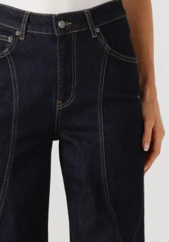 donkerblauwe co'couture wide jeans wilson wave long jeans