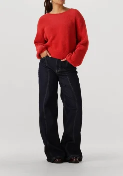 donkerblauwe co'couture wide jeans wilson wave long jeans