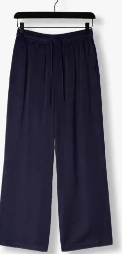 donkerblauwe dante6 pantalon noldy wide leg pants