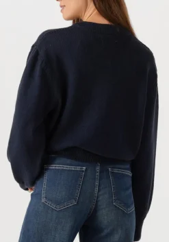 donkerblauwe des petits hauts trui abali