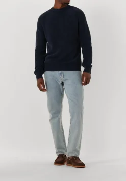 donkerblauwe drykorn trui rippley 422117