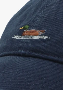 donkerblauwe forét pet duck washed cap