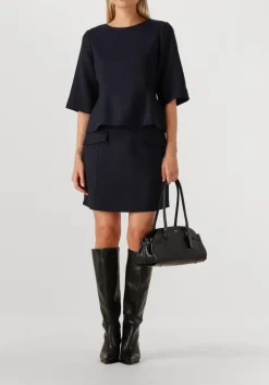 donkerblauwe herskind minirok benjamin skirt