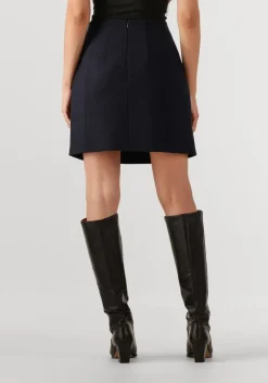 donkerblauwe herskind minirok benjamin skirt