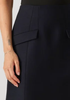 donkerblauwe herskind minirok benjamin skirt